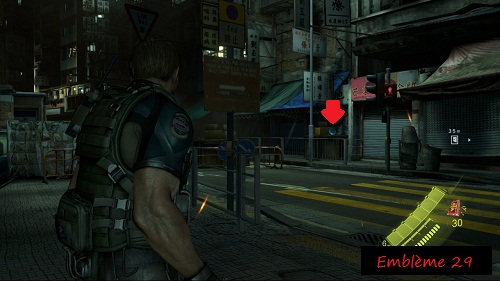 resident evil 6 embleme 29 de serpent Chris chapitre 3