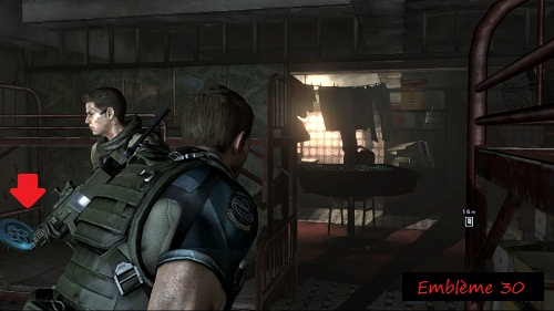 resident evil 6 embleme 30 de serpent Chris chapitre 3