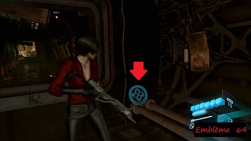 resident evil 6 embleme 64 de serpent Ada chapitre 1